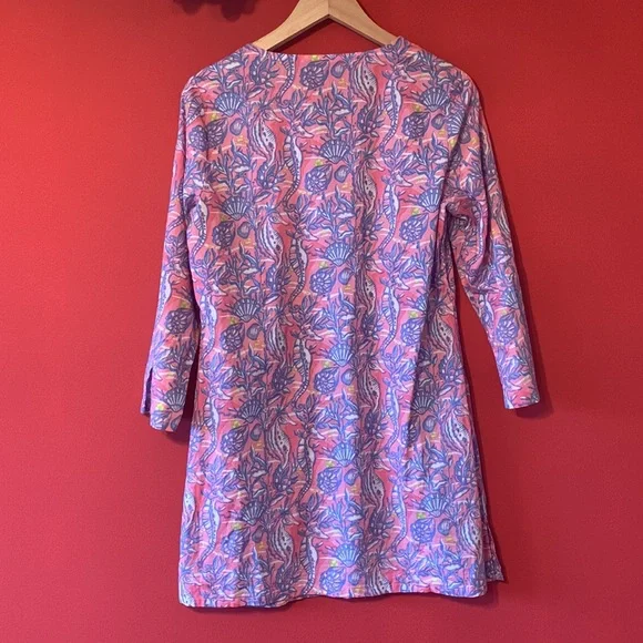 Breezy Seahorse Print Tunic Dress - Picture 7 of 8